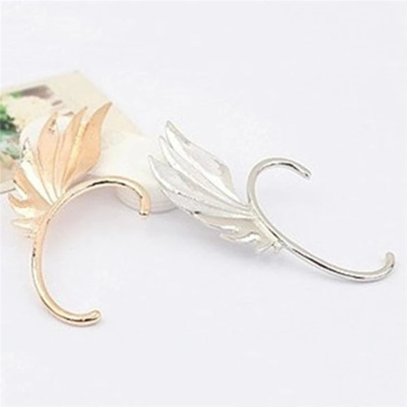 Punk Style Fairy Chain Ear Cuff Wings Earrings Clip For Man Woman Jewelry Valentine's Day/Birthday/Christmas Gifts 1 pcs