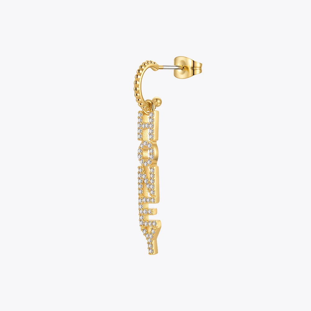 Gold Color Initial Dangle Earrings For Women Letter Drop Earings Set  Femme Fashion Jewelry