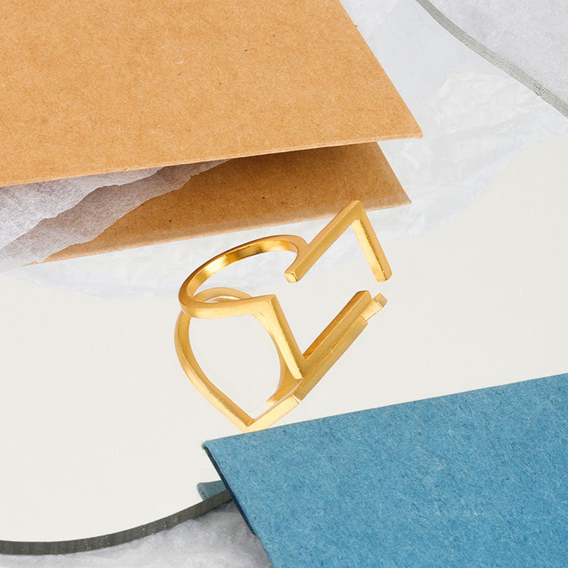 Silver Color  Rings  Irregular Hollow Rectangle Rings  For Women Unique Design Handmade Jewelry Gift