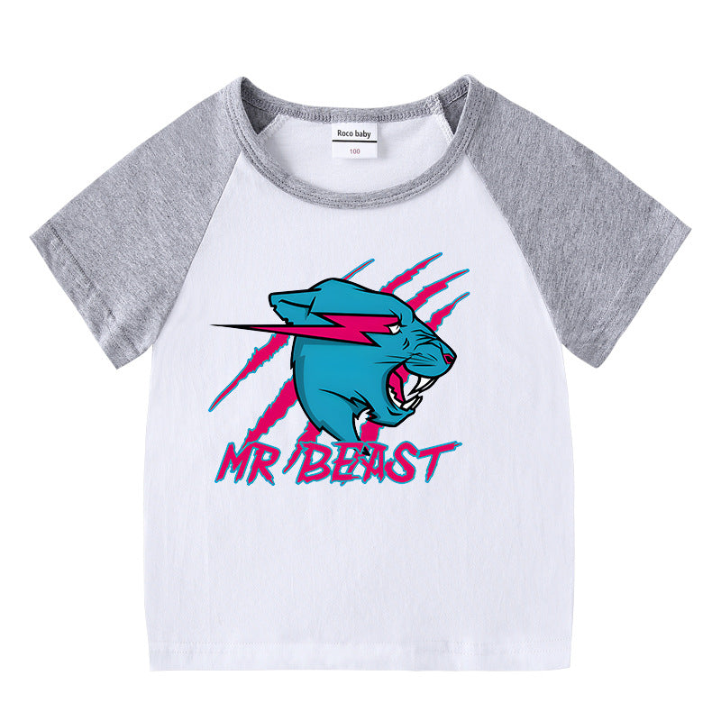 Summer short sleeved T-shirt for boys and girls