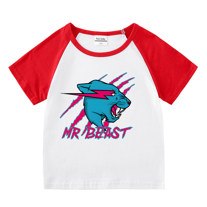 Summer short sleeved T-shirt for boys and girls