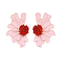Personality Irregular Dasiy Flower Earrings for Woman Party Casual