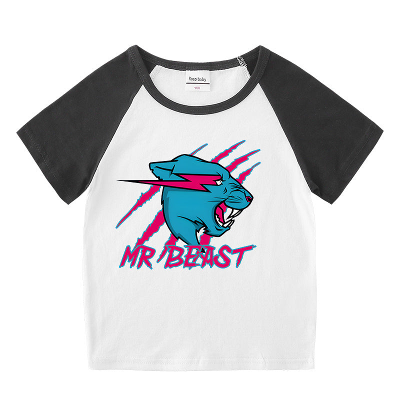 Summer short sleeved T-shirt for boys and girls