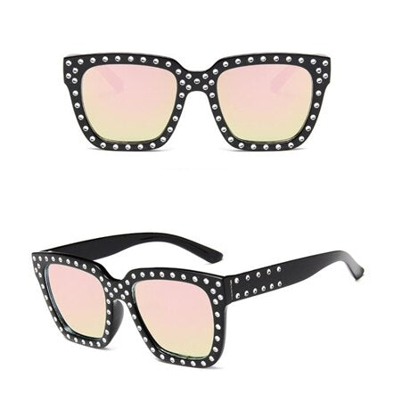 Sunglasses Women Crystal Decoration Sunglasses Female Rhinestones Sunglass Classic Square Brand Designer Sun Glasses Of Women