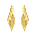 Personality Twisted Gold Color Leaf Earrings for Woman Party Casual Jewelry