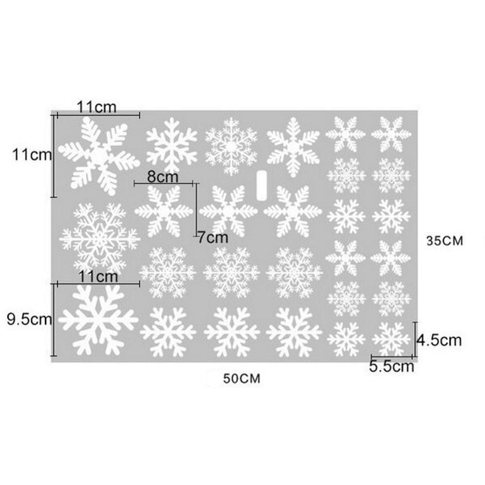 Pack Of 1set Christmas Decorations For Home Snowflake Sticker Merry Christmas Ornaments Pendant For Home Window Decoration