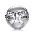 JewelryPalace 925 Sterling Silver Beads Created Ruby Rose Flower Charms Beads fit Bracelets Bangles Fashion Jewelry for Women