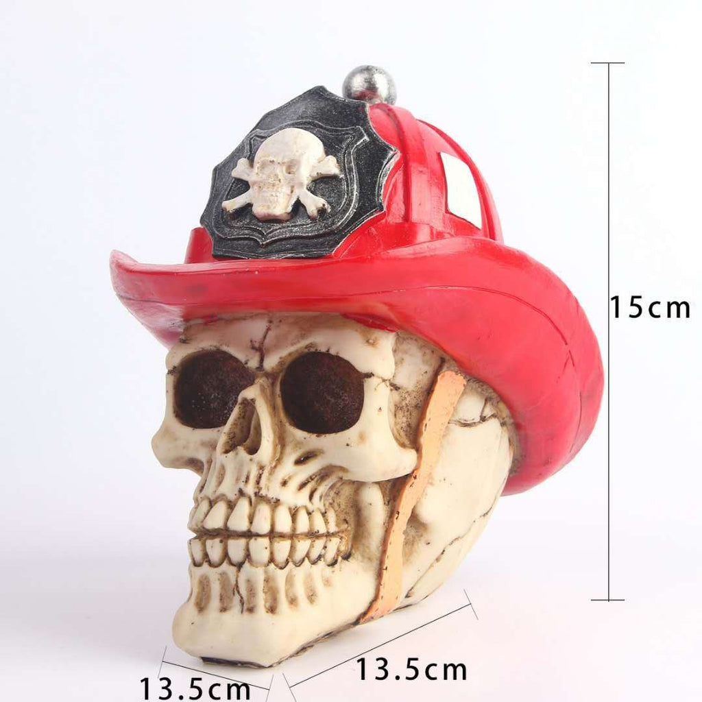 Resin Skull Hat Skull Craft Fashion Ornament