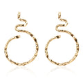Simple Temperament Geometric Metal Earrings Retro Style Women Earrings