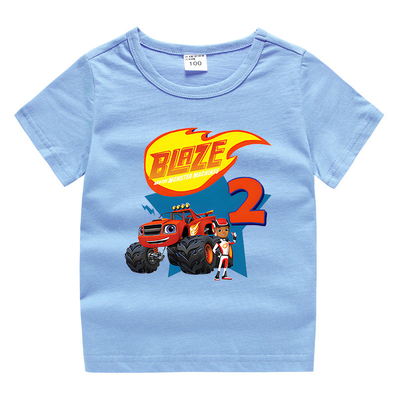 Summer short sleeved T-shirt for boys and girls
