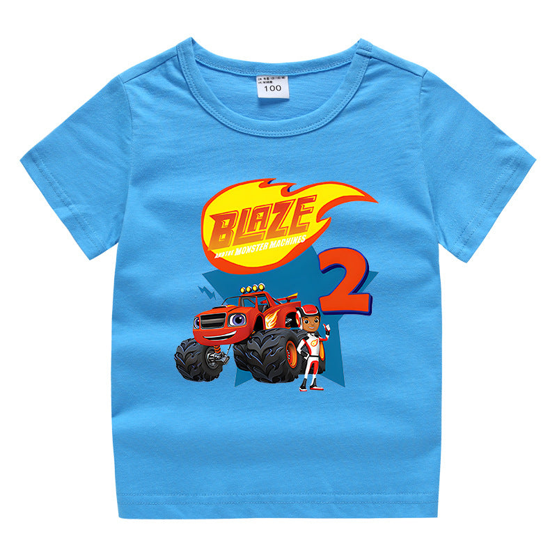 Summer short sleeved T-shirt for boys and girls
