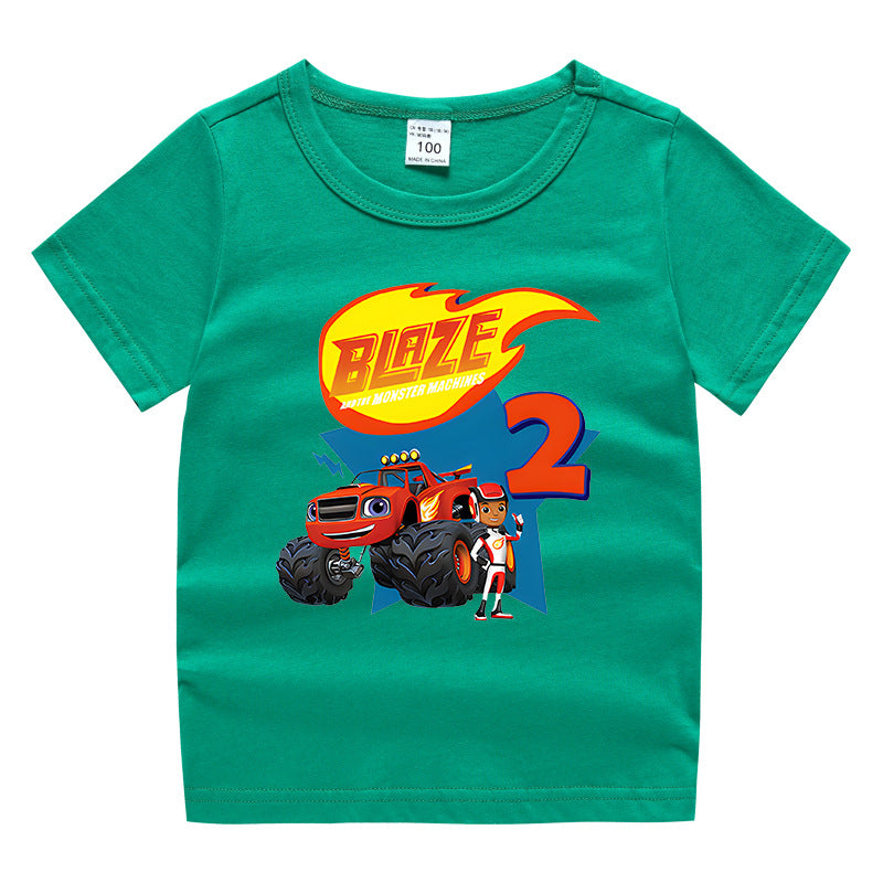 Summer short sleeved T-shirt for boys and girls