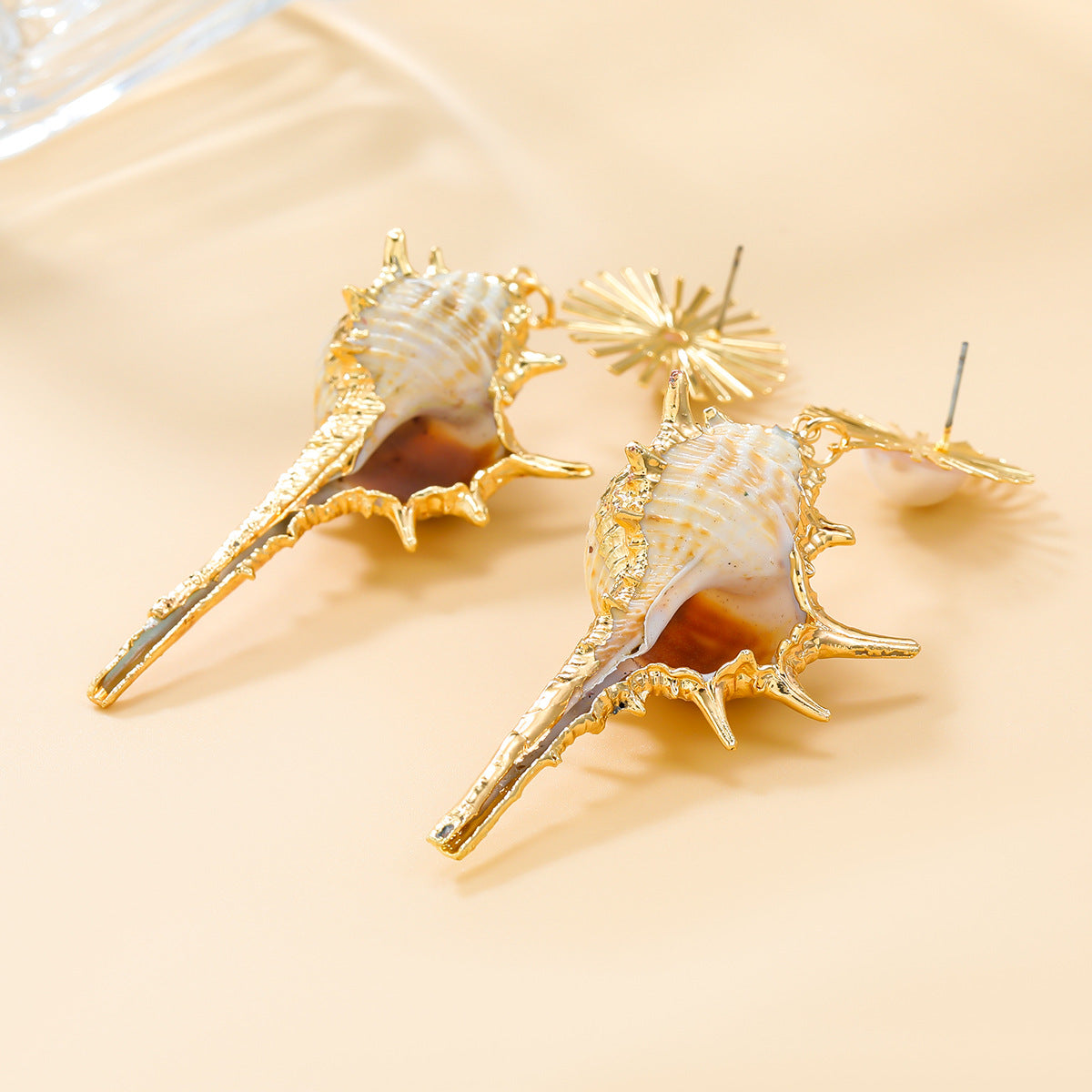 Conch earrings European and American exaggerated earrings for women