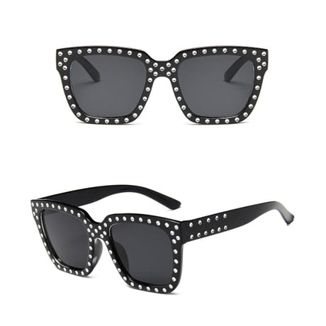 Sunglasses Women Crystal Decoration Sunglasses Female Rhinestones Sunglass Classic Square Brand Designer Sun Glasses Of Women