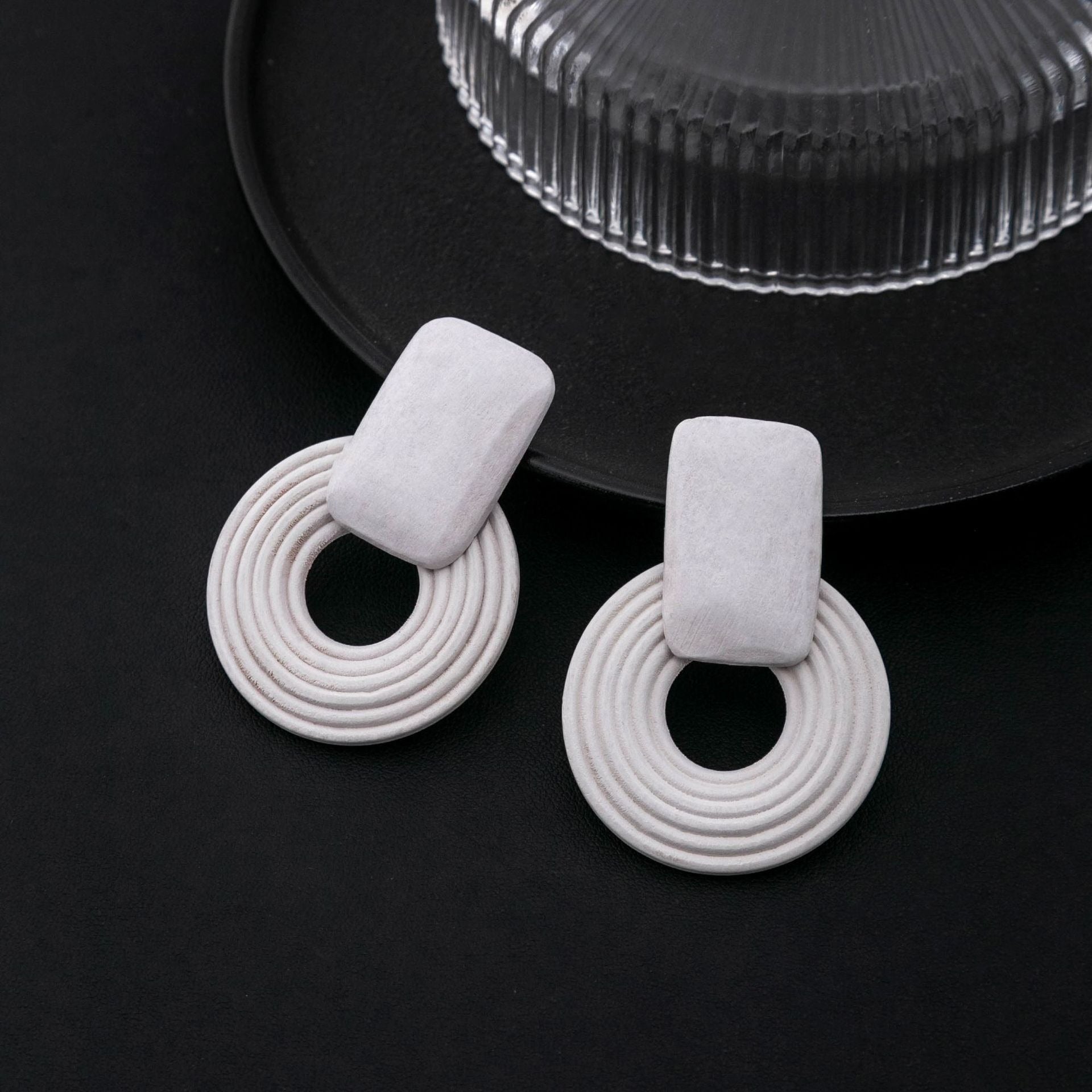 Bohemian Geometric Round Earrings