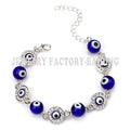 Blue Evil Eyes Bracelet Charms Bracelets For Men Zinc Alloy Blue Lucky Erotic Eye Turkish Bracelet For Women