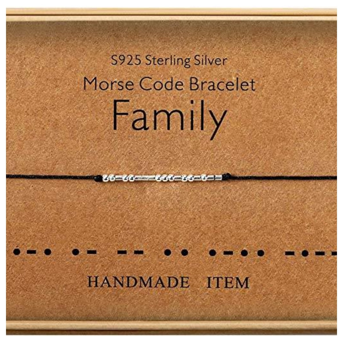 Fuck Off Morse Code Bracelets for Women Men Bracelets Beads on Silk Cord Friendship Bracelet Gift Jewelry