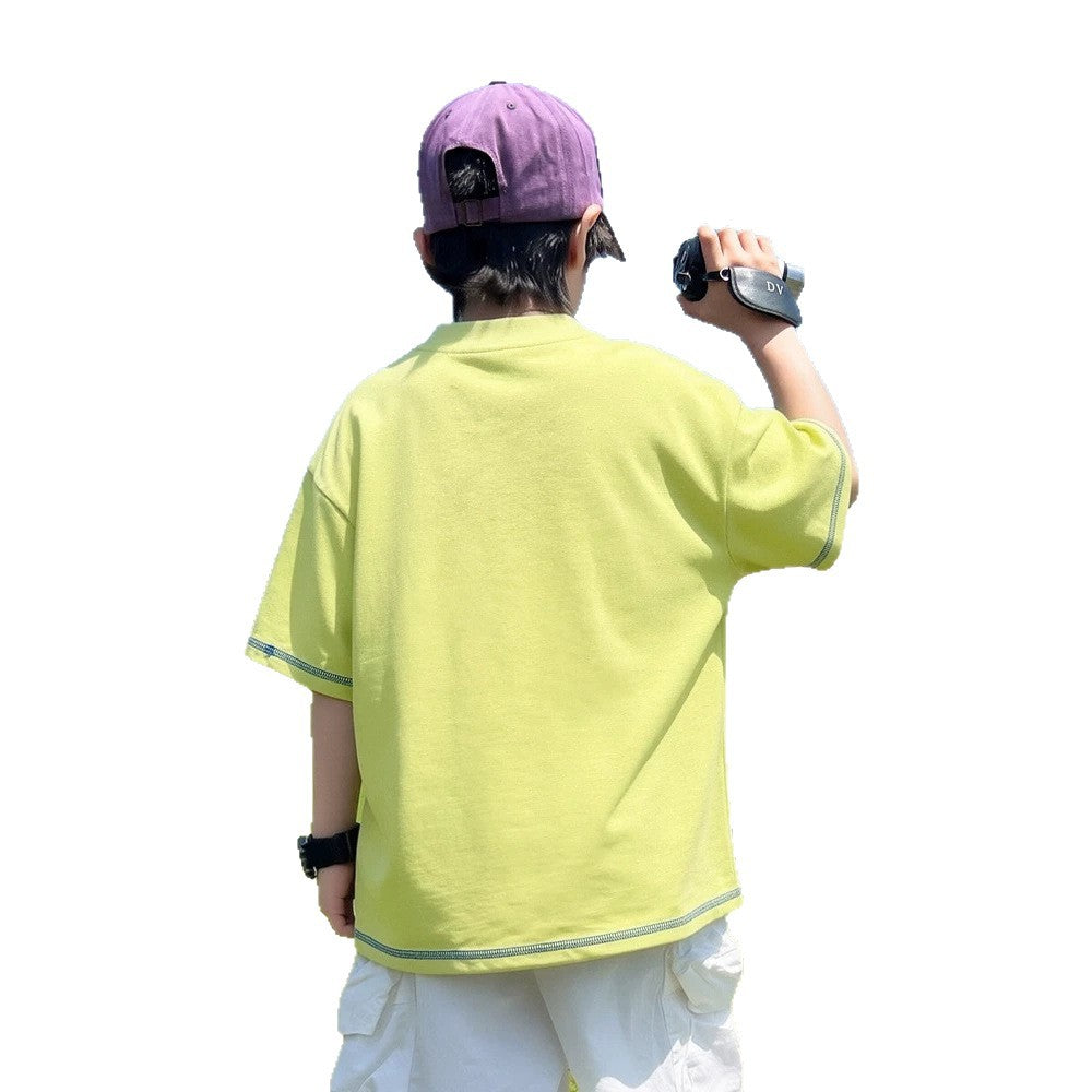 Boy Short Sleeve T-Shirt Lightweight Stylish Top