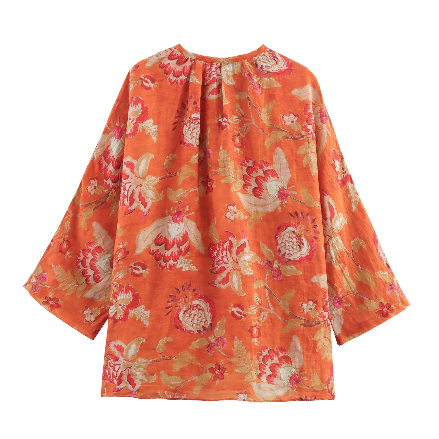 Women's Fashion Hemp Pleated Shirt