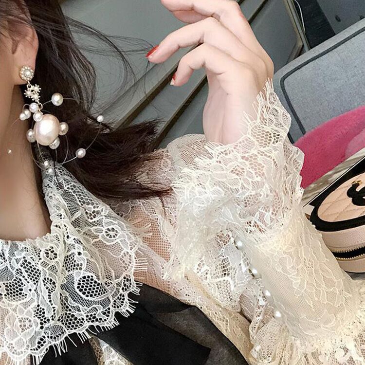 Korean Knot Drop Earrings For Women Rhinestone Long Tassel Statement Pendientes For Woman