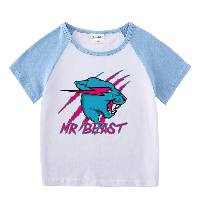 Summer short sleeved T-shirt for boys and girls