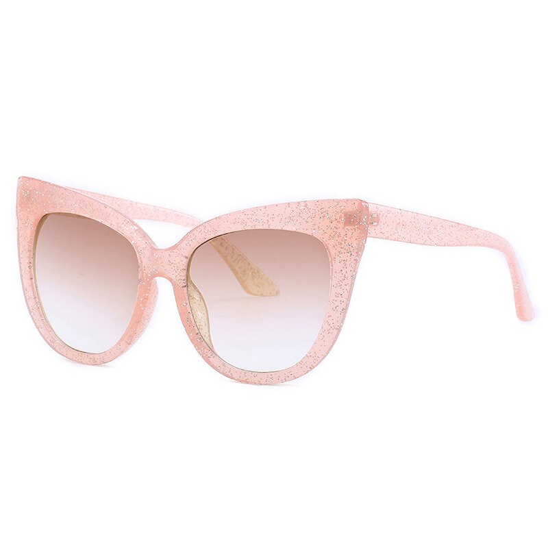 New Brand  Star Style Luxury Sunglasses Women Oversized Cat Eye Sunglasses Female Vintage Round Big Frame Outdoor Sunglass UV400