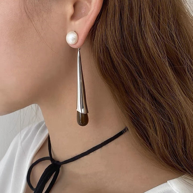Fashion heavy industry earrings personalized long earrings for women