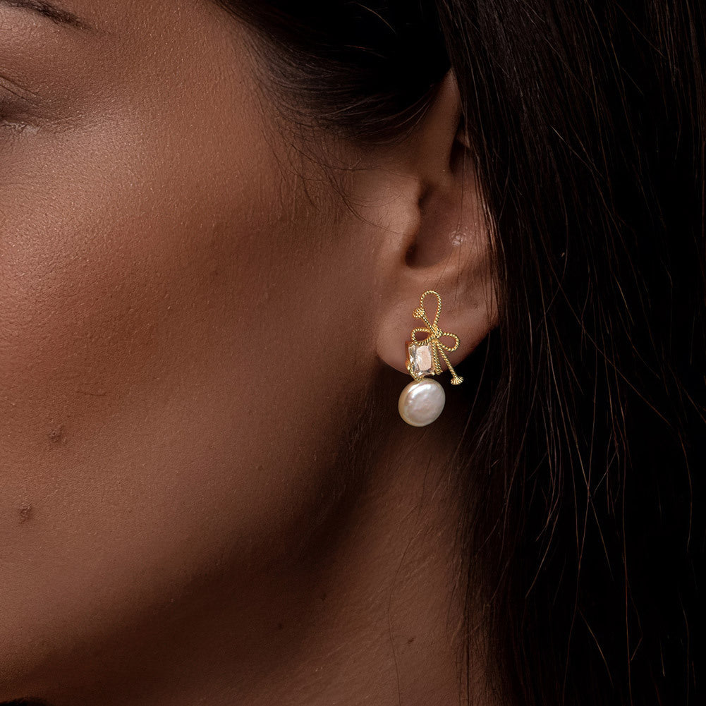 925 sterling silver pearl earrings, cute little fragrant earrings, Instagram trendy earrings, trendy and high-quality earrings with a high temperament