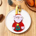 Christmas decorations, Christmas table decorations, Christmas cutlery sets, Santa Claus snowman knife and fork sets