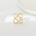 Creative Rice King Star Gold-Plated Scarf Buckle Multi-Purpose X Cross Hollow Smooth Surface Scarf Square Shawl Buckle