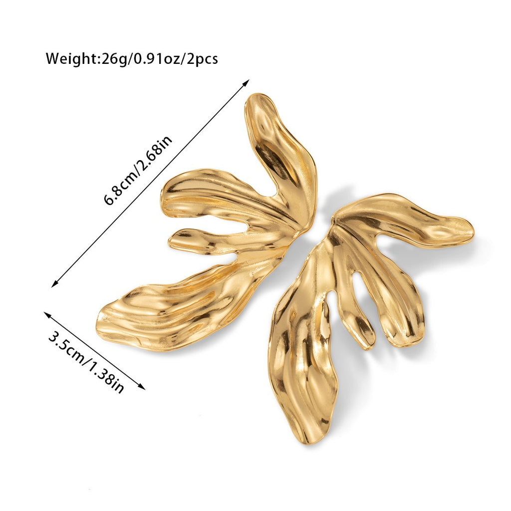 Fashionable personalized petal earrings