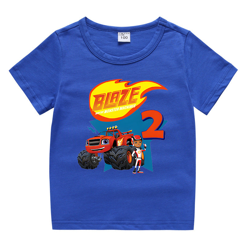 Summer short sleeved T-shirt for boys and girls