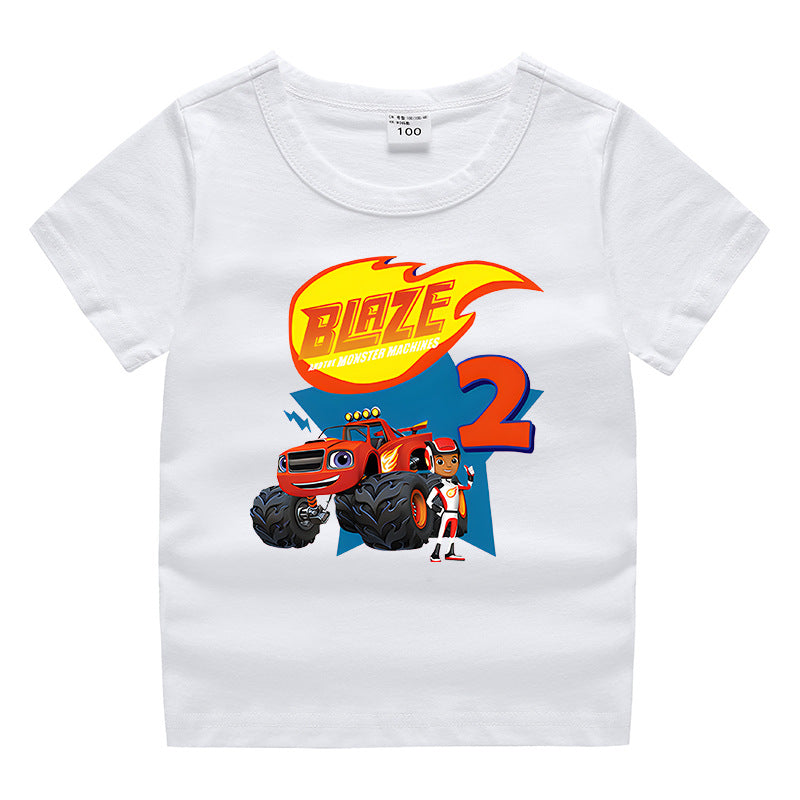 Summer short sleeved T-shirt for boys and girls