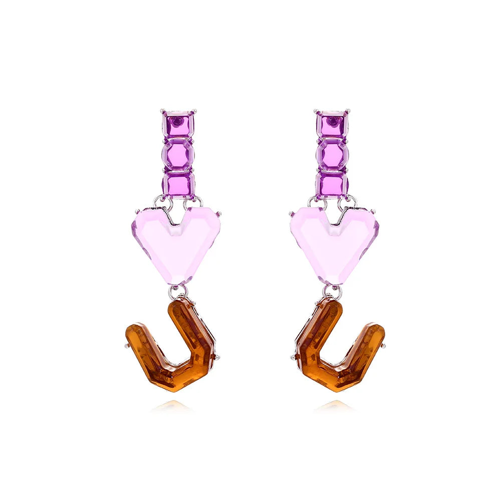Resin Earrings Fashion Love LOVE Earrings
