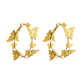Earrings Fashion Gold Butterfly Earrings Ladies Asian Gold Earrings Korean Temperament Earrings