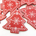 10pcs New Year Natural Wood Christmas Tree Ornament Wooden Hanging Pendants Gifts Snow Elk Christmas Decora adornos de navidad