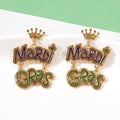 Colorful letter niche design with versatile and luxurious earrings and earrings accessories