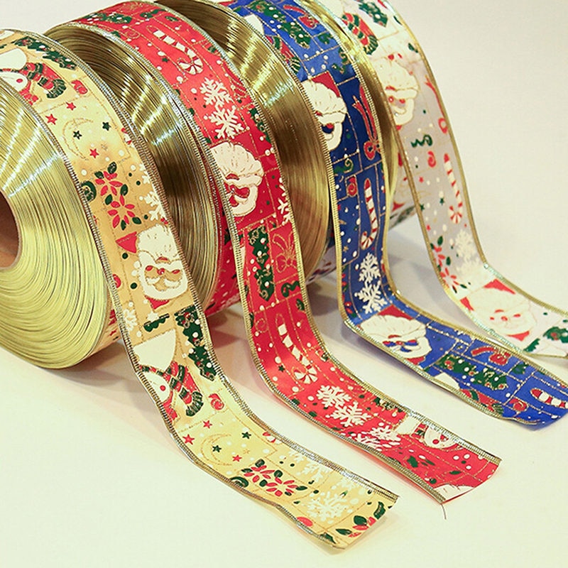 New Year Navid Gift Christmas Tree Decorations Ribbon Hanging Tree Decorating Ornament Christmas Decorations For Home