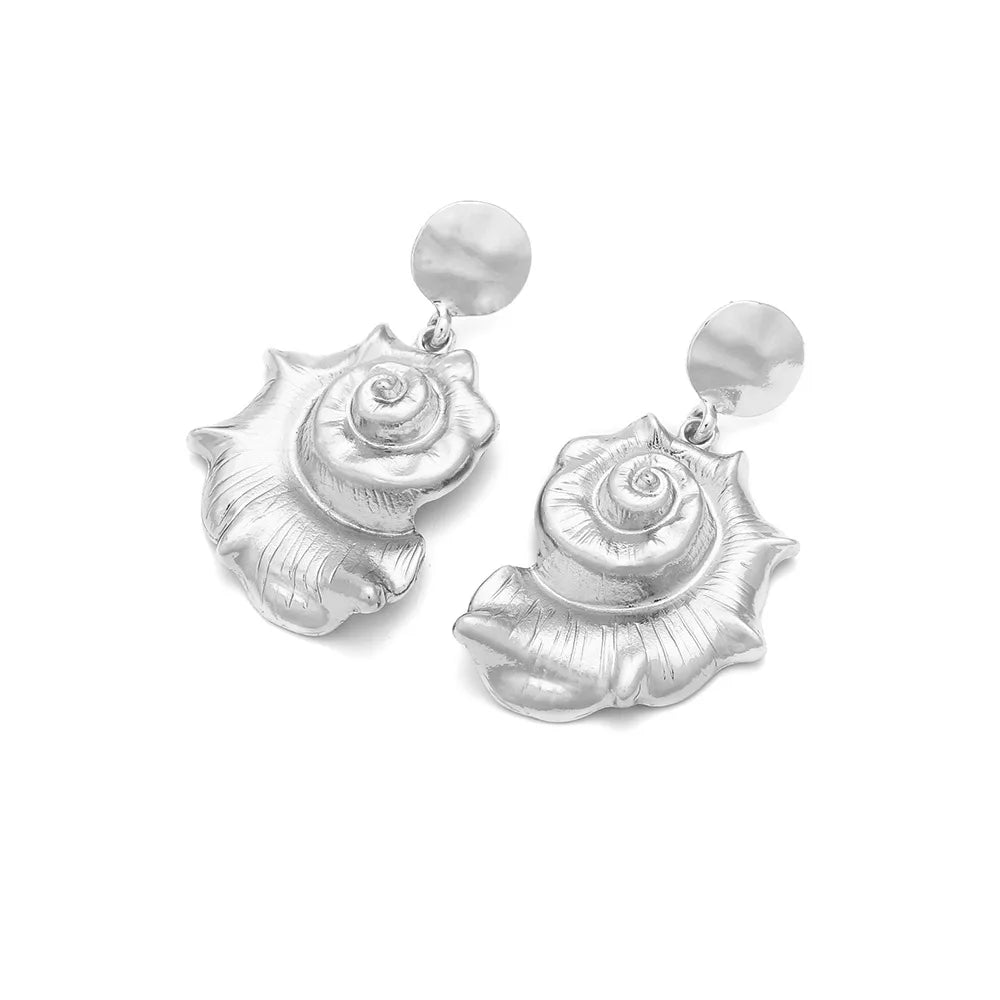 Alloy conch pendant earrings conch pendant earrings for women
