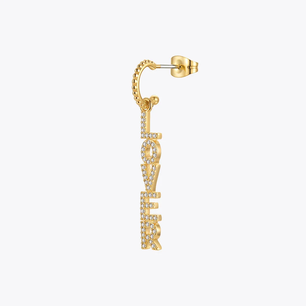 Gold Color Initial Dangle Earrings For Women Letter Drop Earings Set  Femme Fashion Jewelry