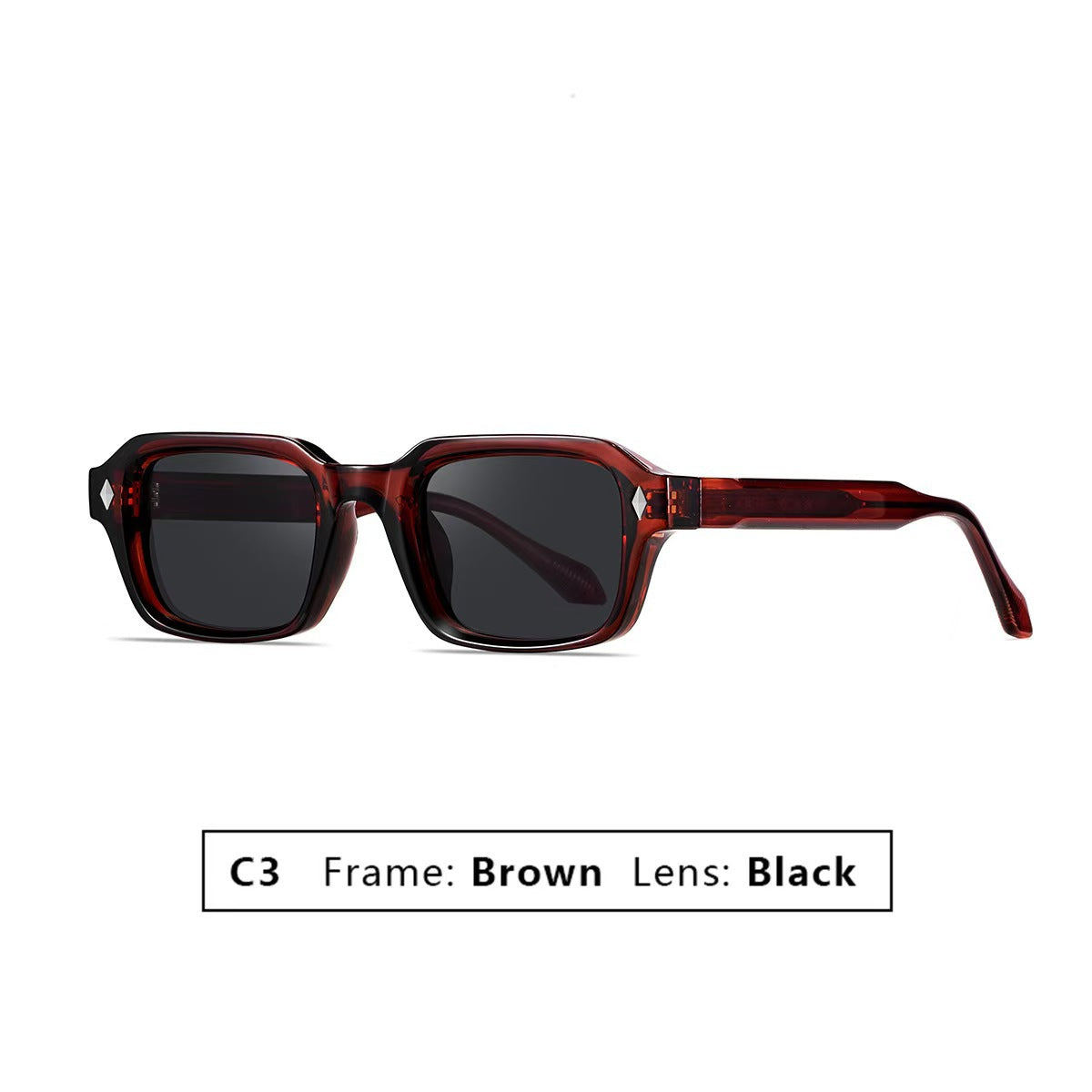 Square Frame Sunglasses Unisex UV400 UV