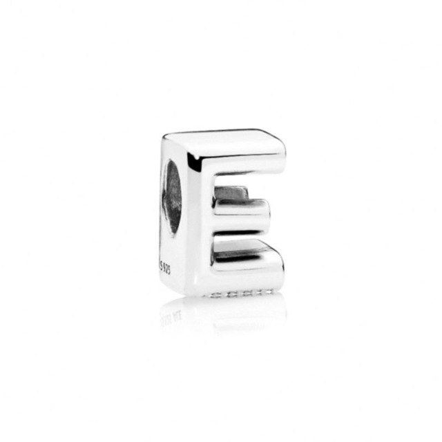 S925 initial alphabet letter A-Z diy loose bead Fits pandora charms silver original bracelet for women jewelry