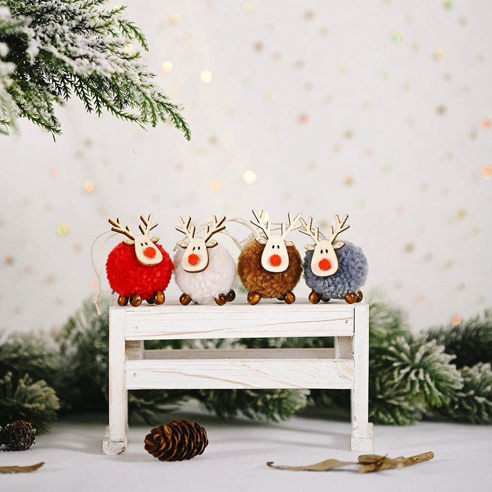 Christmas Decoration Felt Deer Pendant Creative New Elk Pendant Christmas Tree Pendant Gift