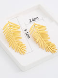 Japanese Instagram Wind Leaf Earrings and Earrings for Women