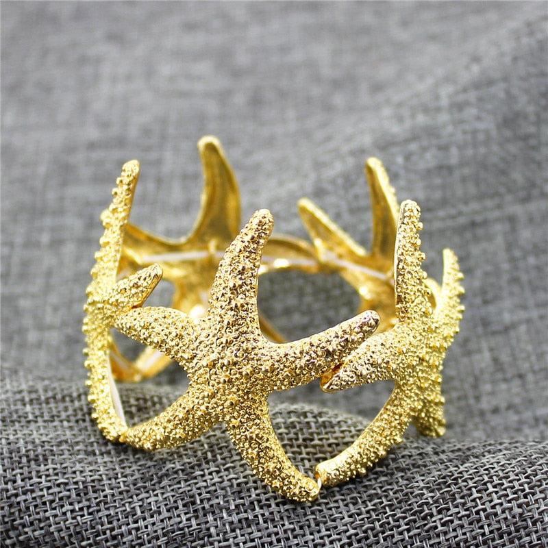 Fashion jewelry Fashionable woman gold is simple and easy the starfish bracelet