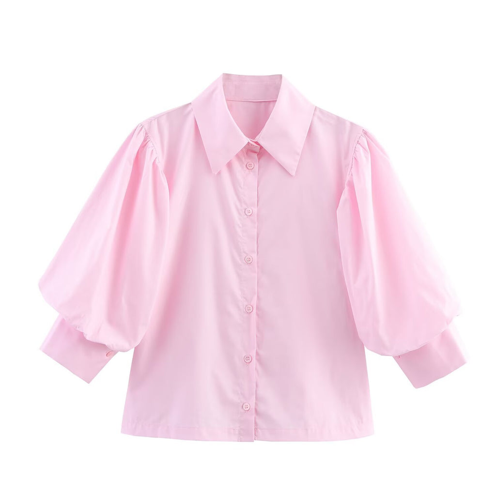 Women's Fashion Casual Poplin Shirt