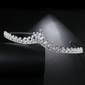 Crown Wedding Copper Set 3A Zircon Fashion Hair Hoops and Combs Bride Exquisite Headwear Wedding Jewelry for Women
