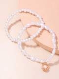 Pearl jewelry shell pendant anklet