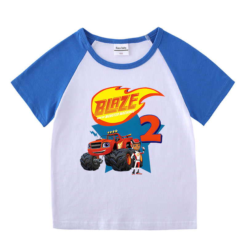 Summer short sleeved T-shirt for boys and girls