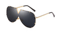 LEIDISEN  One Piece Sunglasses Men Brand Designer High Quality Oversized Sunglasses For Women Sunglass Metal UV400 Mirror